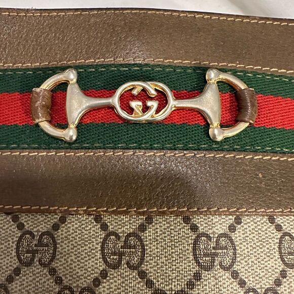 Gucci Secchiello Monogramma GG Vintage horsebit Ophidia Shoulder bag - Picture 10 of 12